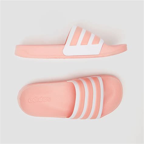 adidas slippers dames roze met wit|adidas slips dames.